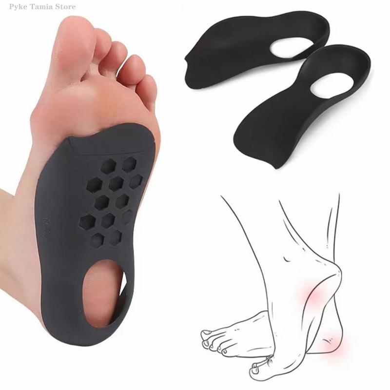 1Pair Flat Feet Insoles Orthotic Arch Correction Support Heel Pad Shoe Inserts for O-Shaped Legs and Plantar Fasciitis Foot Care