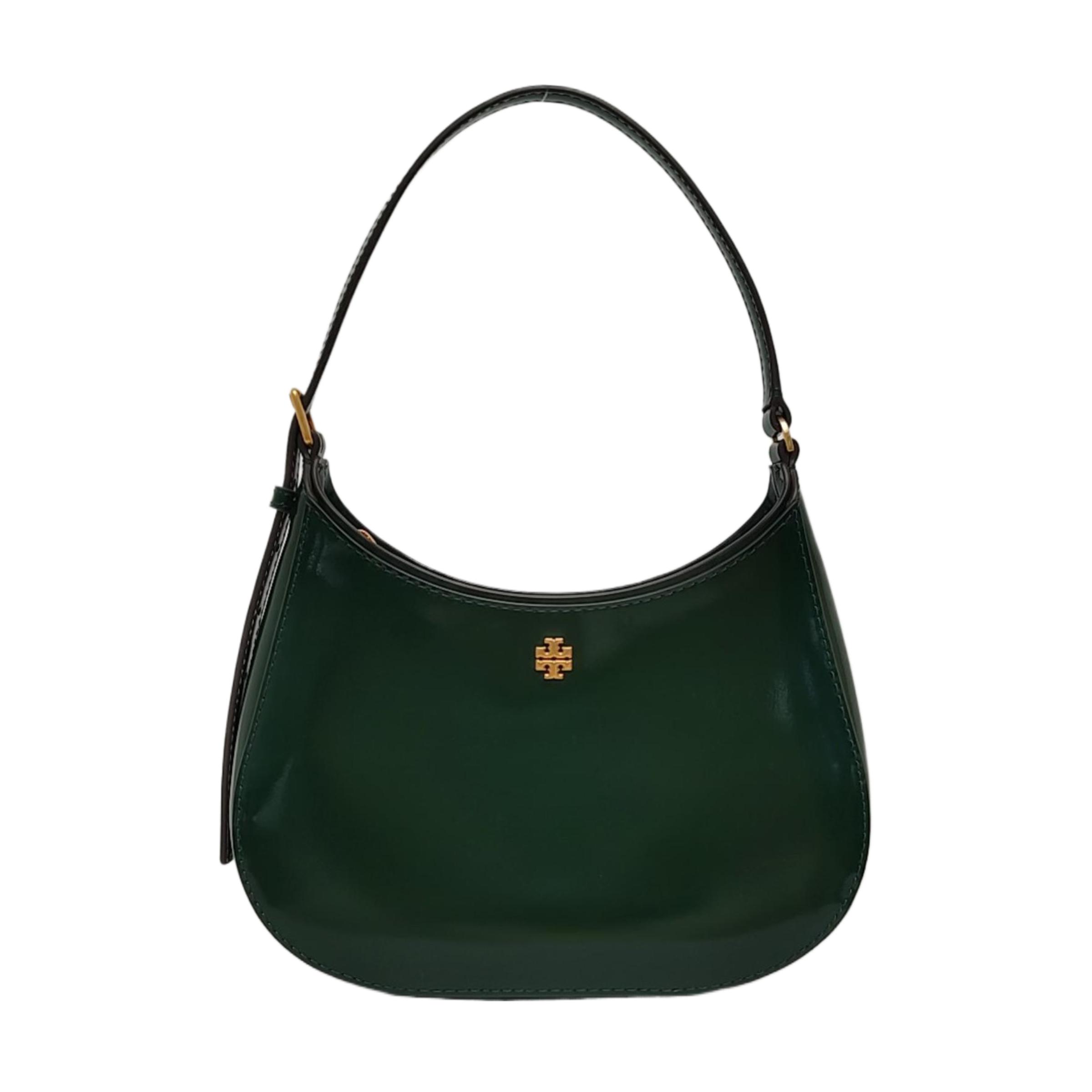 [Pre-Owned] Emerson Minimalist Casual Zipper Patent Leather Tote Shoulder Bag - Excellent #10T91MW ONE SIZE