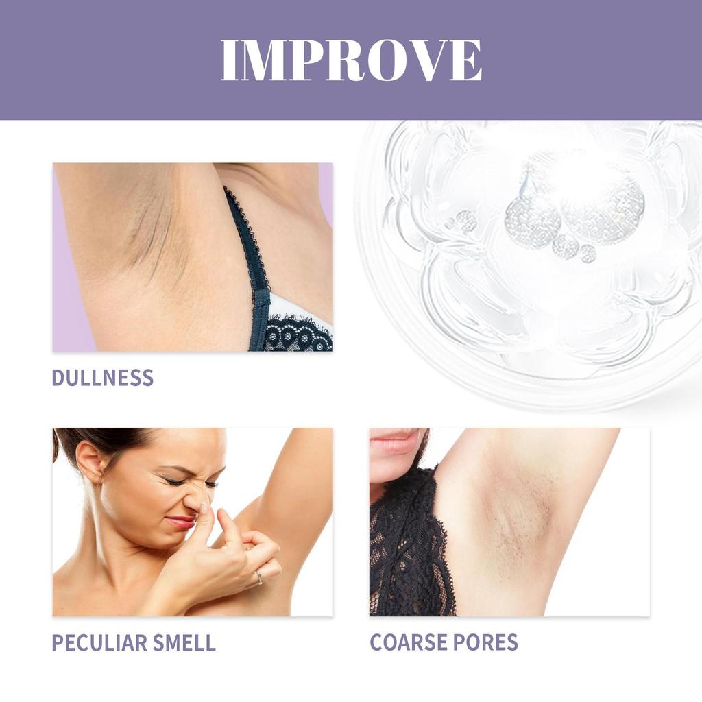 Underarm Whitening Cream Skin Smooth Lightening Cream Deodorant Serum For Underarm Body Intimate Area,Private Parts,Bikini Area