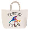 Beach Bag - PLANETEE - 4L Trophy - Large Size 4L - Cotton - Strong Rope Handle