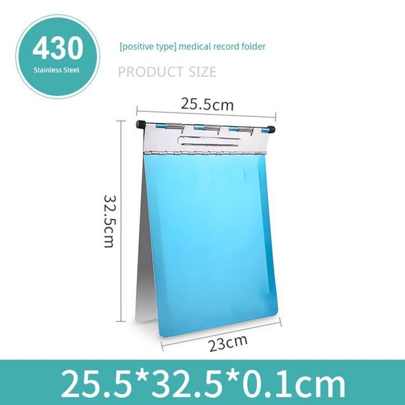 Medical Stainless Steel Horizontal and Vertical Patient Folder Vertical Stainless Steel 32.5*25.5cm