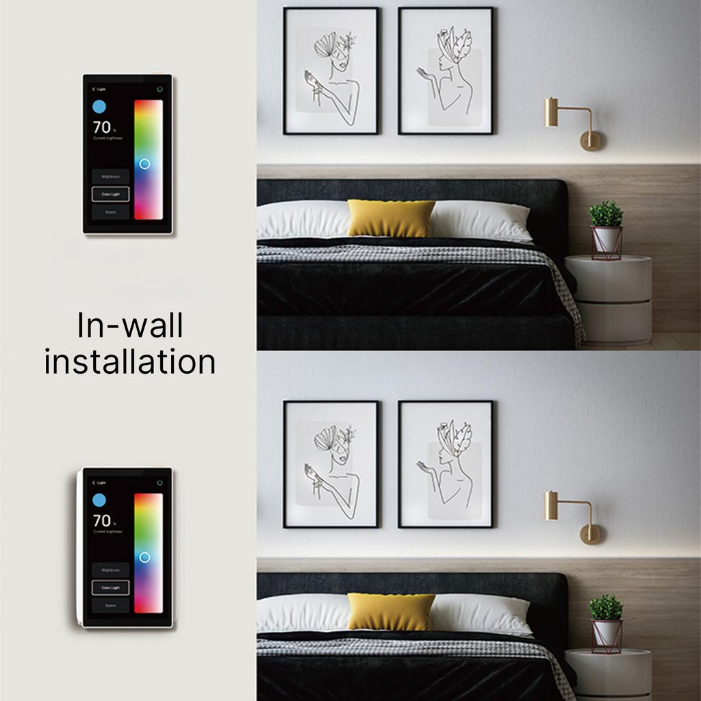 5 Inch Smart Home Control Panel Touchscreen All-in-One Home Devices Switch Wall Mount Smart Panel