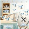 3 Pcs Wood Seagull Beach Wall Art Nautical Coastal Theme Flying Sea Birds Wall Sculpture Lake House Ocean Ornaments for Home Bathroom