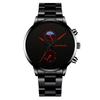 Men's  Luminous Running Alarm Clock Watch