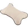 1Pc Soft Auto Car St Hdrest Pillow Brthable Hd Neck Support Cushion Pad(Beige)