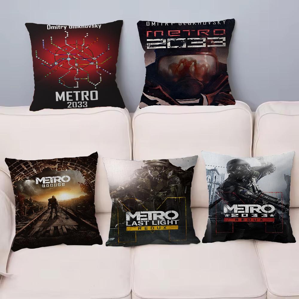 M-Metro 2033 Anime Video Game Pillowcase Toon Gift Cushion Cover Bedroom Home Sofa Chair Seat Decor Pillow Case