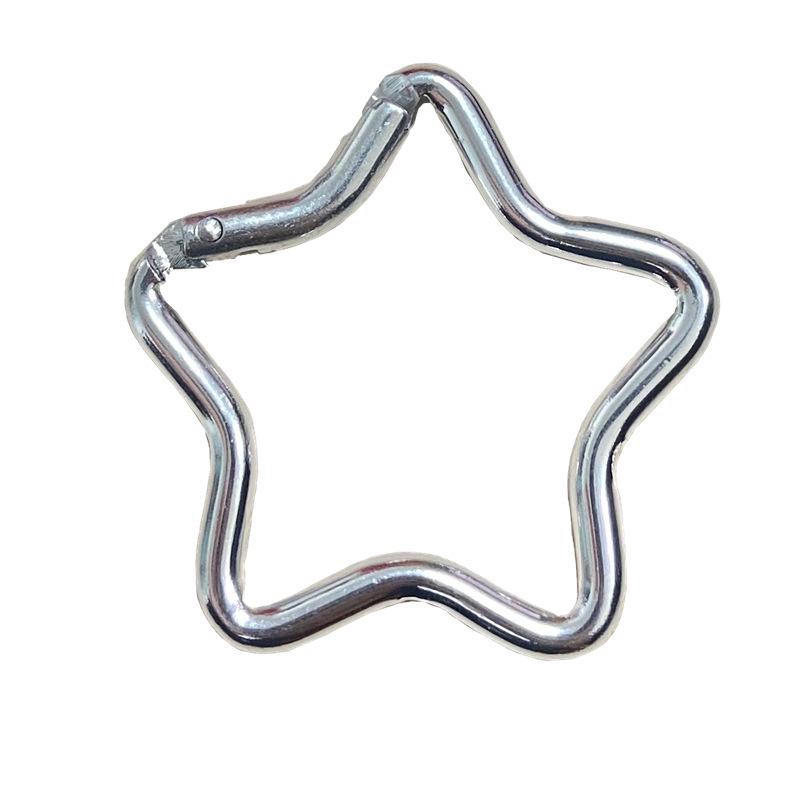 Aluminum Alloy Star-Shaped Carabiner Hook Ornament