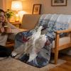 Throw High-Density Short Plush Blanket For Sofa Nap Air-Conditioned Room Soft Skin-Friendly Zankyou No Terror Anime