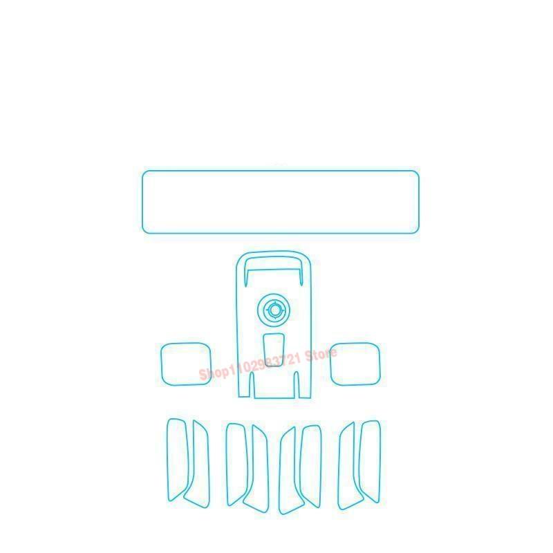 

TPU For GEELY GEOMETRY E 2023 2022 Transparent Protective Film Car Interior Central Control Navigation Panel Cover Accessories