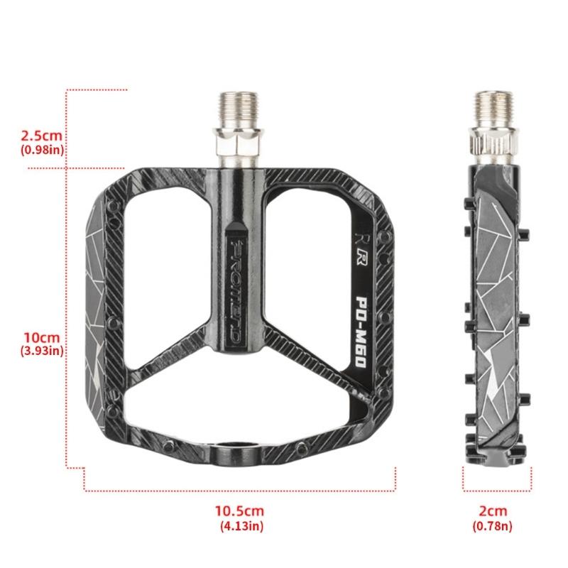 1pair Aluminum Alloys Mountain Bike Pedals Durability Bearing Nonslip Pedals for Cycling Enthusiasts and Commuters