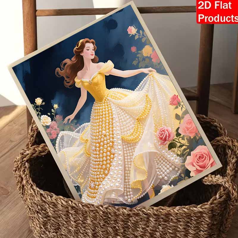 Disney Belle Pearl Painting Kit Handmade DIY Home Decoration Painting