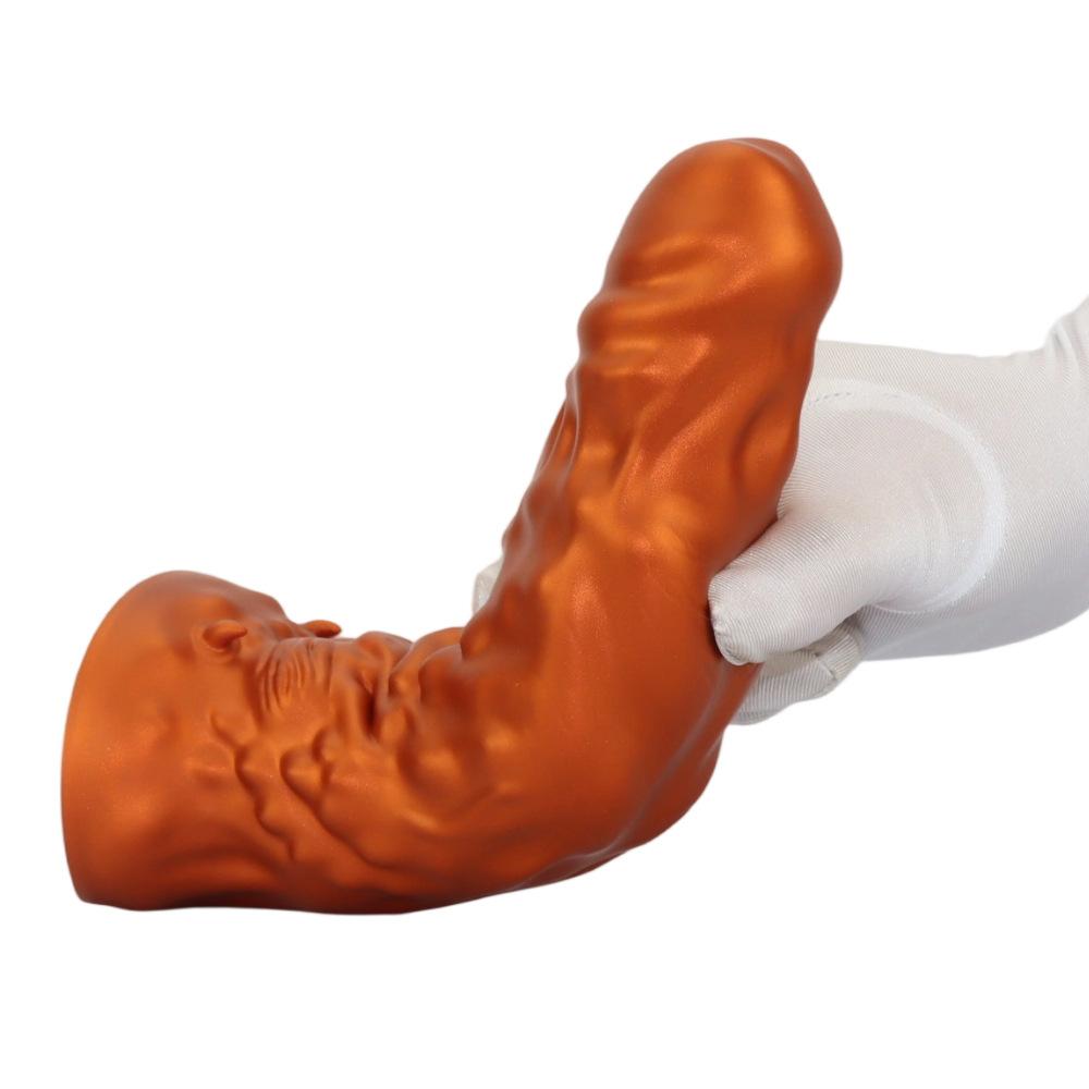 New Liquid Silicone Shaped Dildo Simulation Penis Soft Flesh Realistic Couple Flirting Chrysanthemum Massage Female Toy