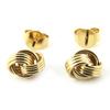 Les Trésors De Lily [N1245] - Gold Plated 'Choreography' Earrings - 6 Mm