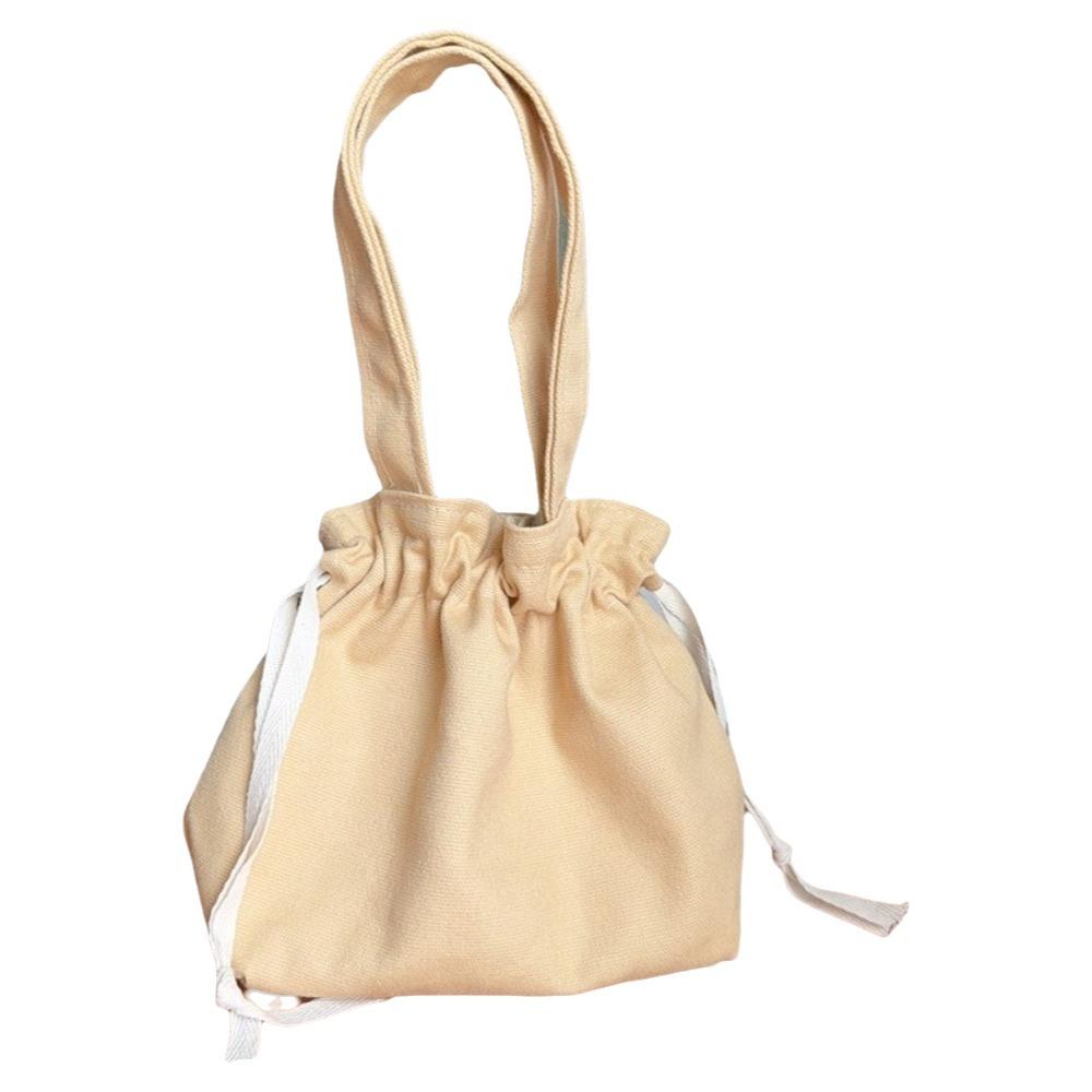 Solid Color Drawstring Storage Bag Large Capacity Portable Toiletry Bag Fashion Cosmetic Bag  Women