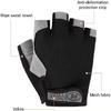 Professional Gym Fitness Breathable Anti-Slip Women Men Half Finger Summer Fishing Cycling Gloves Female Bicycle Bike 1 Pair