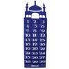 Eid Mubarak Calendrier en Feutre DIY Compte à Rebours Décoration Ramadan Pour la Maison Cadeaux Enfants Fête Islamique Musulmane Eid Ramadan Kareem