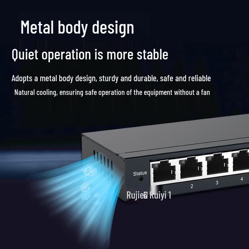 Ruijie Networks 5-Port Gigabit Unmanaged Desktop Switch