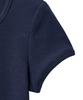 NOIRER FOR WOMAN Slim Ribbed T-Shirt (Navy)