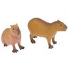 New Simulation Mini Cute Wild Animals Model Figurines Capybara Action Figure Children'S Collection Toy Gift