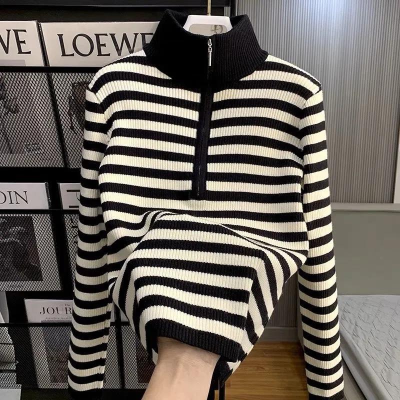 Pullover für Damen Winter Baumwolle Verdickt Warmer Strick Dehnbar Langarm Oversize Jumper Pullover Tops