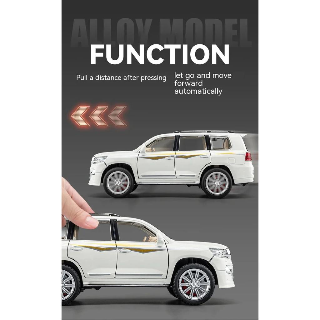 1/24 Toyota Land Cruiser Model, Premium Collectible for Auto Fans, Ideal for Display or Gifting