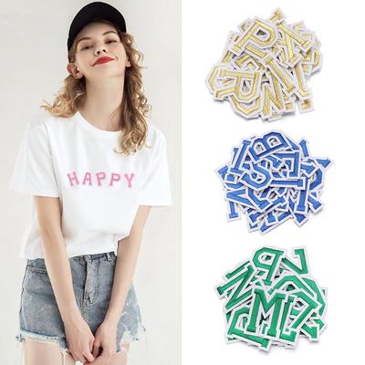 Fabric Embroidery Mixed Hat Badge Clothing Stickers Alphabet Patch Letters Patches Garment Applique