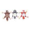 Yousheng Pet Toy Plush Fox Raccoon Squirrel Shape Dog Chew Toy Interactive Pet Squeak Toy Bite-Resistant Teeth Cleaning Playing Toy for Cats Dogs