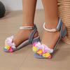 Girls sandals summer 2026 new children's fashion thick high heel with princess sandals women Europe and the United States