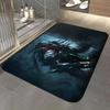 Monster Y-Yautja Floor Mat Soft Flannel Entrance Door Mat Non Slip Absorbent Bathroom Bedroom Floor Rug