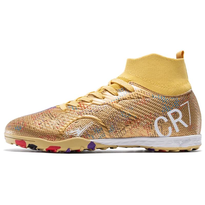 Nowe Męskie Buty Piłkarskie Treningowe Sportowe Buty Piłkarskie Korki Chłopcy Outdoor Długie Kolce Antypoślizgowe Oddychające Mecz Wygodne