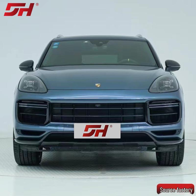 Premium Carbon Fiber TurboGT Front & Rear Lips for Porsche Cayenne 2018-2023, Easy Replacement Installation.