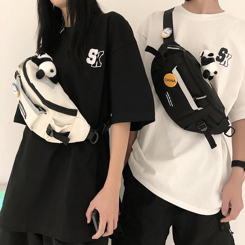 Unisex Chest Bag Simple Storage Bag Lightweight Travel Small Backpack Crossbody Bag Fashion Casual Single Should Bags
