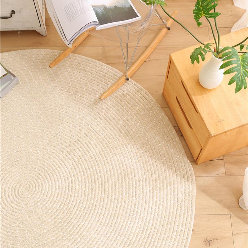 Japanese Style Circular Carpet Floor Mat Carpet Living Room Sofa Coffee Table Mat Bedroom Floor Mat