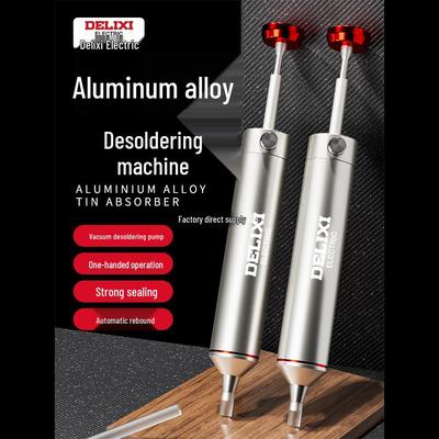 Delixi Solder Sucker: Manual Vacuum Desoldering Tool and Removal Gun