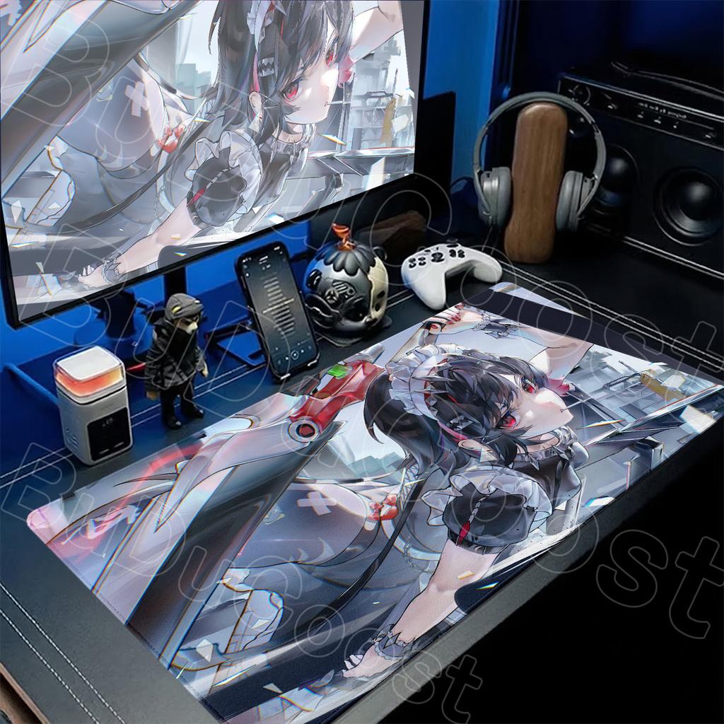 Anime Girl Ellen Joe Mouse Pad Laptop Office Long Table Mat Large Gamer Keyboard Carpet XXL Zenless Zone Zero Non-slip Mousepads