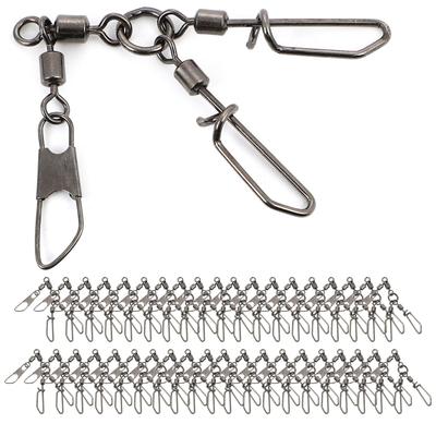 Calm Wish Octopus Squid Jig Swivel Snap Swivel Fishing Lure Jig Double Screw Tackle Tackle Tool Ring 30 Pieces One-Touch