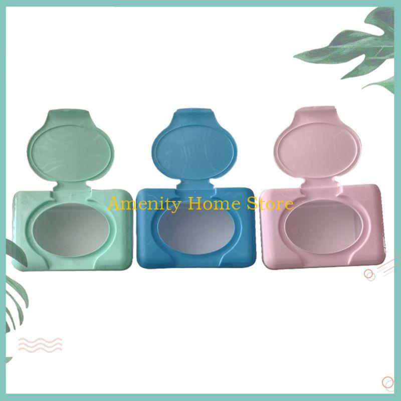 F26C Tabletop Tissue Organizer Baby Wet Wipe Storage Box for Living Room Bedroom Kitchen Countertops Wipe Dispenser Dustproof