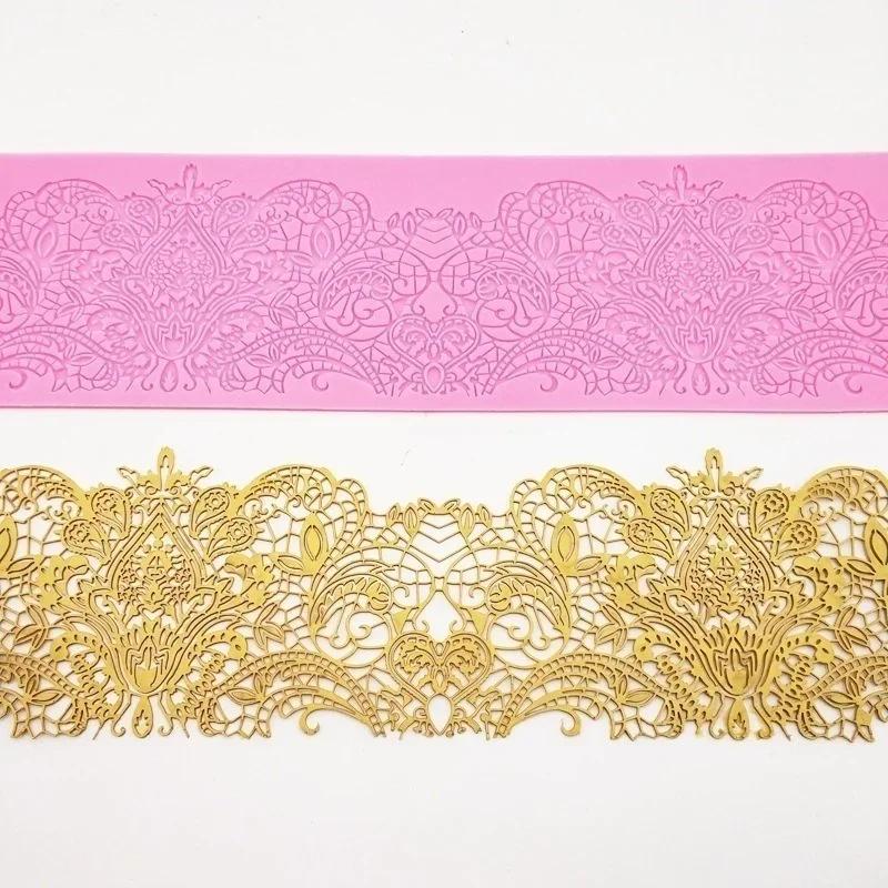 DIY Kitchen Baking Gadgets New Cake Lace Silicone Mold Chocolate Baking Fudge Simple And Convenient
