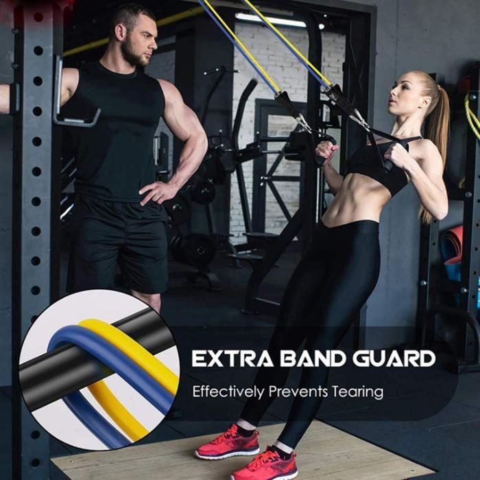 Resistance Bands - Set of 5 - 150LBS - TPE - Unisex