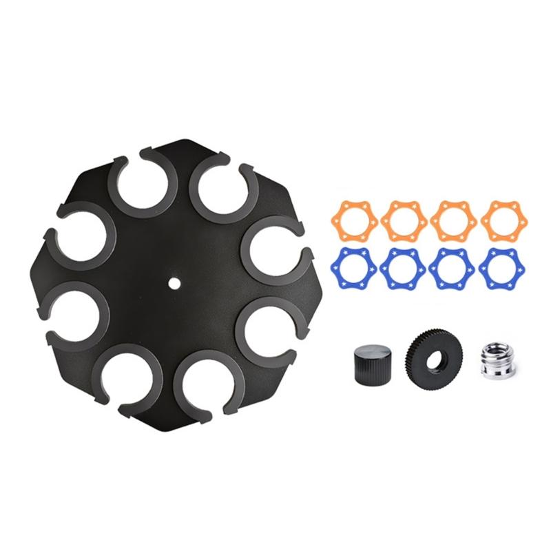 Durability On-Stage Multi Mic Holder Microphone Tray with AntiSlip Plastic Pad for Up To 8Mics Secure &Neat Storage