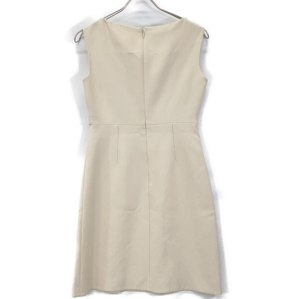 GUCCI 631483 Ivory Silk Wool Sleeveless Side Vest Dress dress 38 IvoryUsed