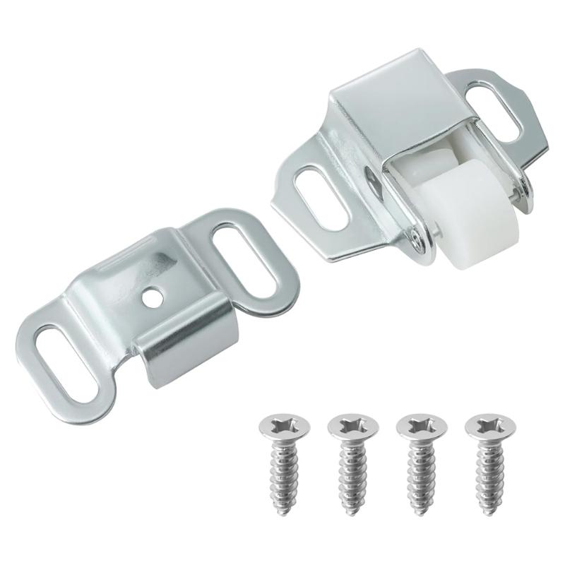 20Pcs Quiet Roller Latches Zincs Alloys Mailbox Replacement Roller Catches Latches for Mailbox Door Cabinet Closing Closures
