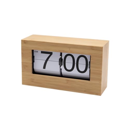 RIVINE Flip Clock, Retro Tabletop Design, Stylish Interior Clock, Perfect for School Entrance or Housewarming Gifts