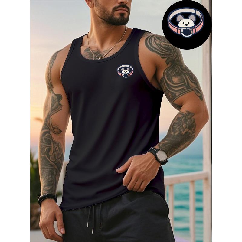 Мужская безрукавка из полиэстера, гладкая, дышащая и прочная, для лета XXL белый