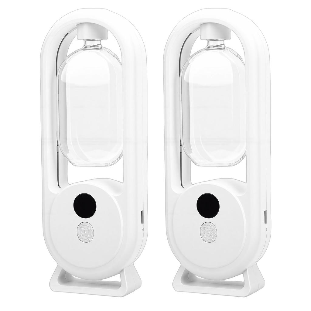 2 Sets Wall Mounted Essential Oil Diffuser Automatic Aromatherapy Fragrance Dispenser Cordless with Night Light 60 Days