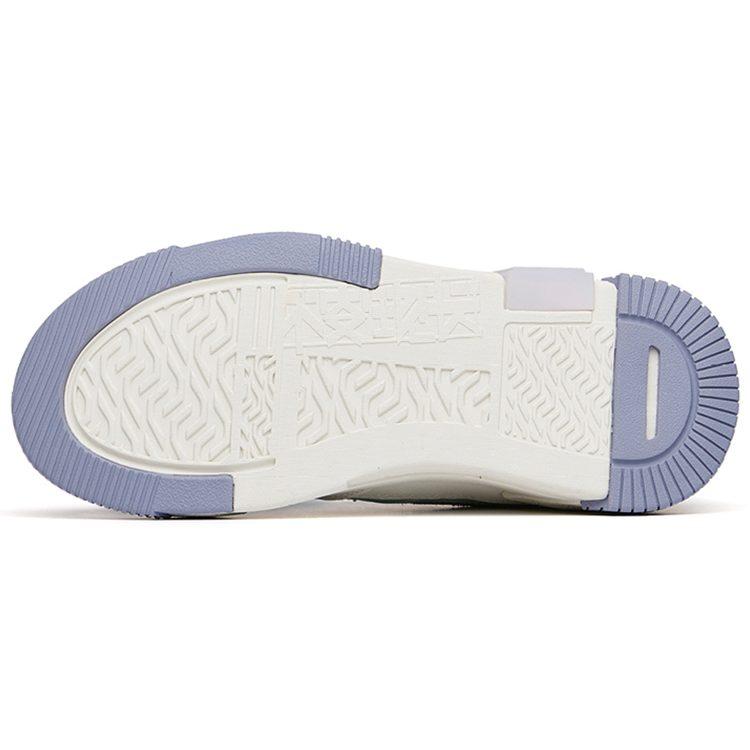 Anta Life Collection Pro Non slip Lightweight Low top Skateboard Shoes Women's White Purple 122228071-3