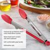 13.4 Inch Soft Grip Nylon Tongs Stainless Steel Heat Resistant Cooking Utensils Nonstick Dishwasher Safe Kitchen Tools
