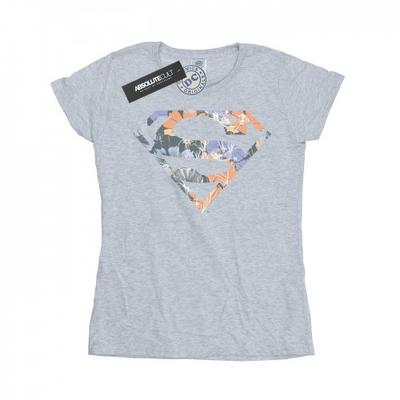 Dámské/Dámské bavlněné tričko Superman Floral Logo 2