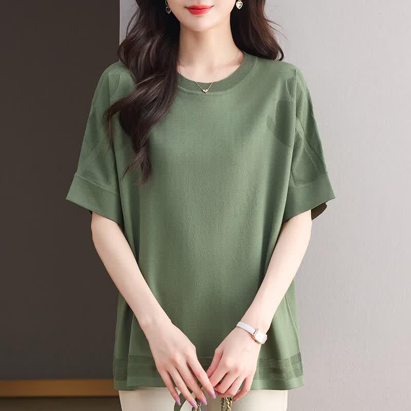 Hengyuanxiang Women's Plus Size Cool-Touch Short Sleeve T-Shirt
