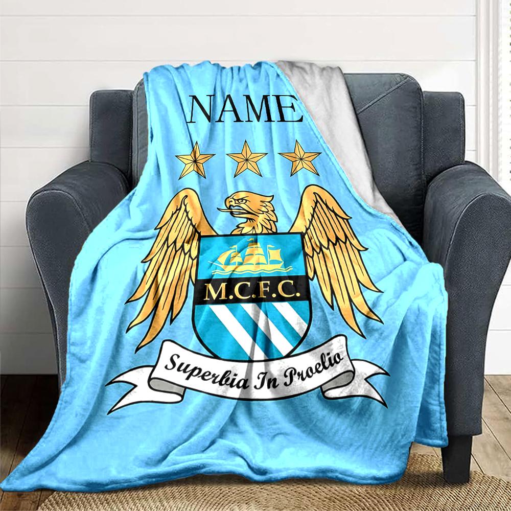 Custom Name Juventus Crest blanket for Couch & Bed, Plush Cozy Fuzzy Blanket Super Soft & Warm Blankets for Fall and Winter. 0908258